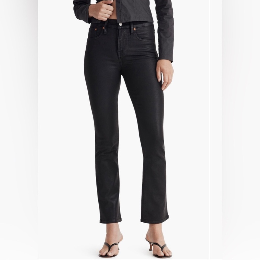 Madewell Black Kick Out Mid-Rise Jeans Size 25